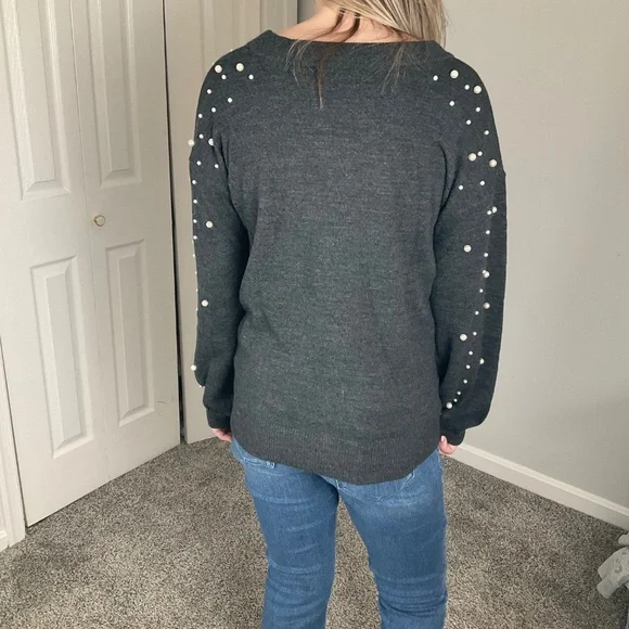 Pearl Detail Sweater - Picture 3 of 4